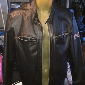 Led Zeppelin Leather jacket. From hard rock casino